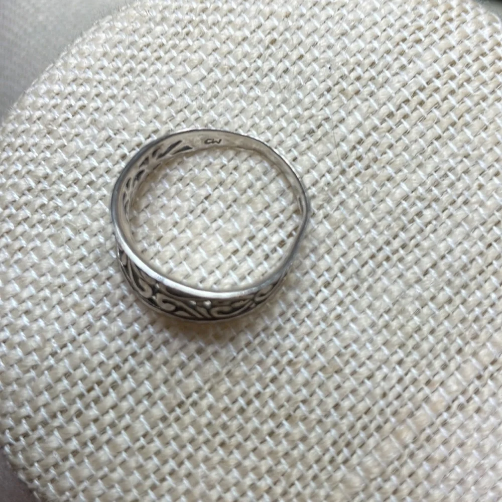 Vintage Sterling heart ring